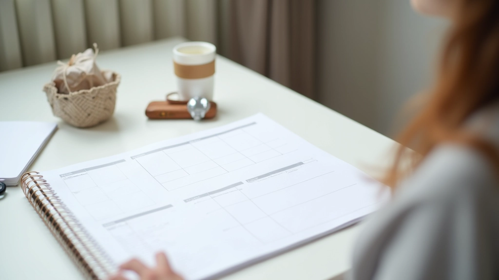 Georganiseerde planner met doelstellingsraamwerk en voortgangssysteem